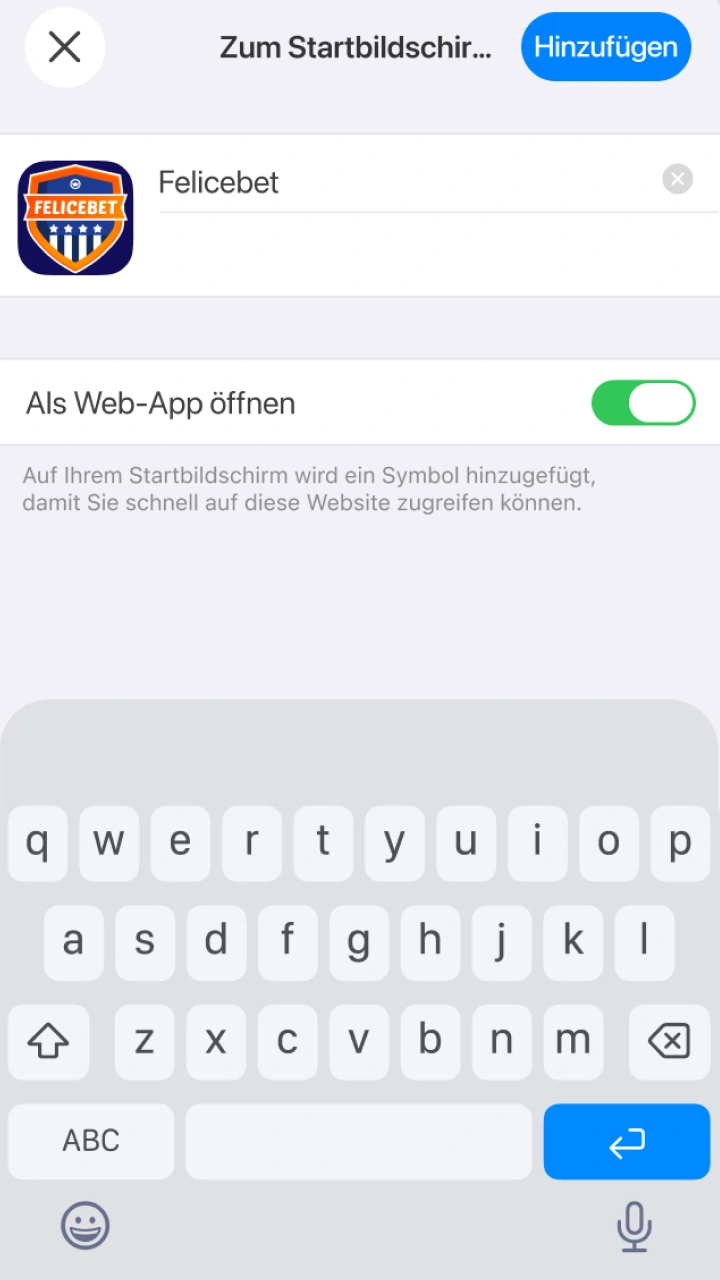 Erhalten Sie mit nur einem Klick schnellen Zugriff auf Felicebet.