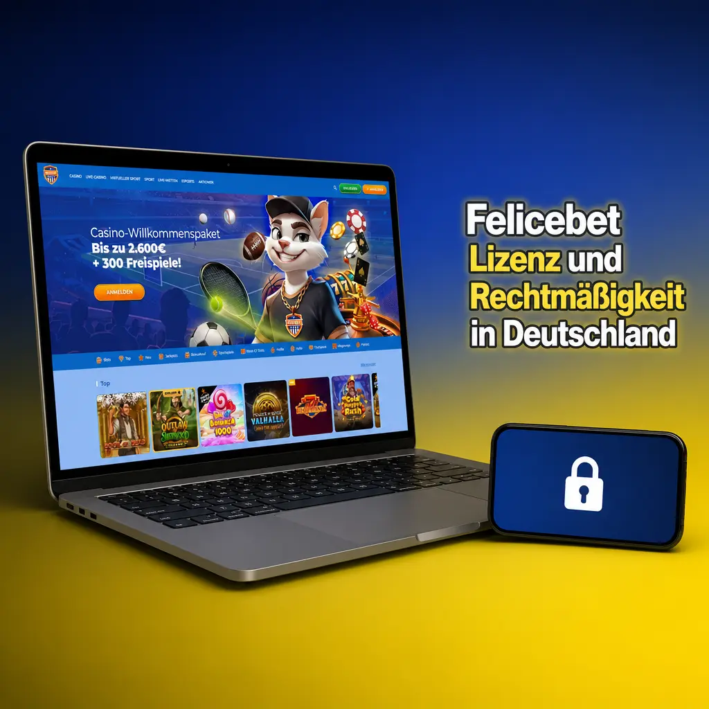 Felicebet Casino-Plattform mit Curacao-Glücksspiellizenz für deutsche Spieler und faire Spielstandards